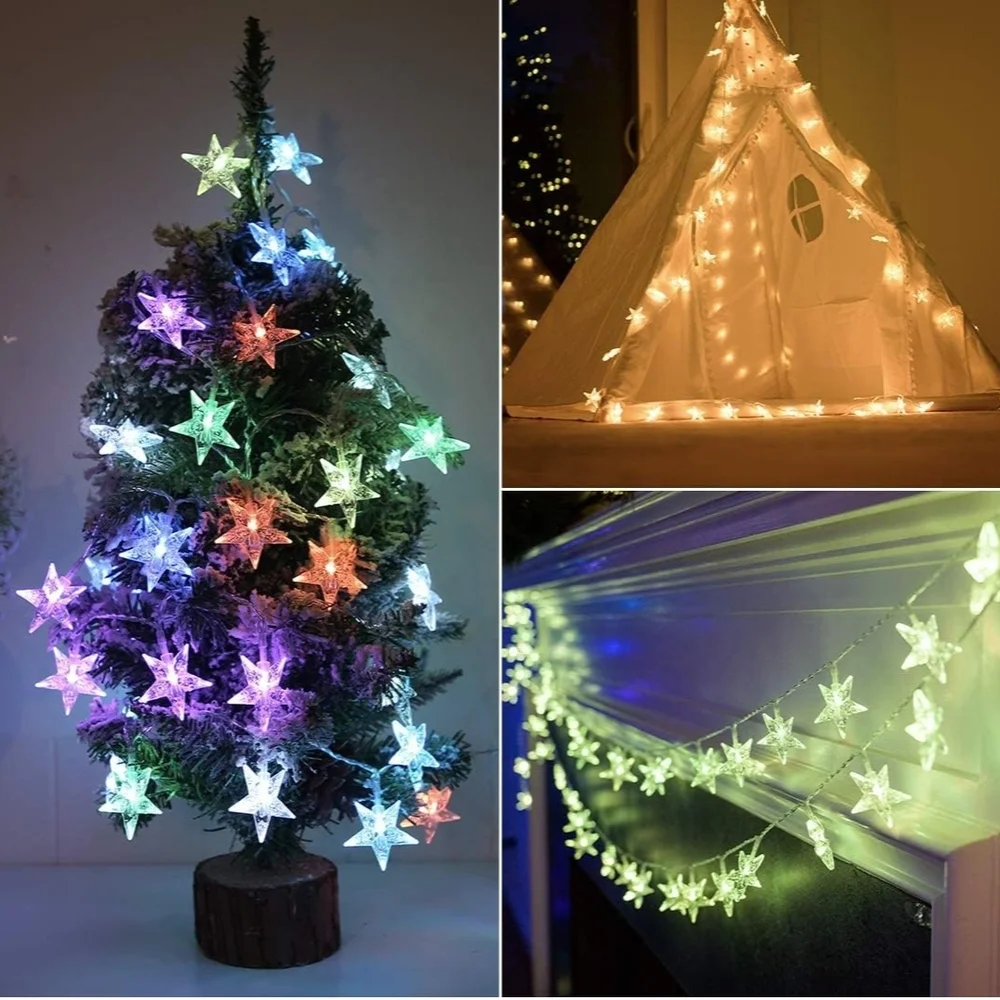Multicolor Star String Lights